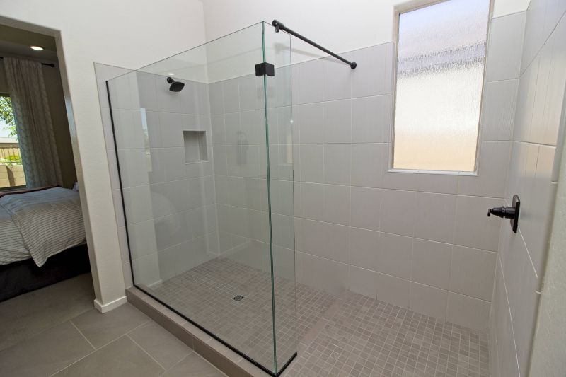Large-format Tile Shower Wall
