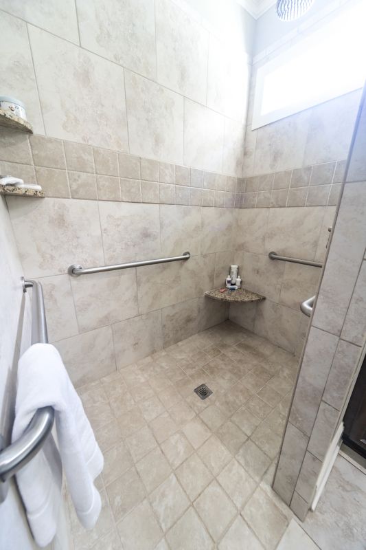 Open Entry Walk-In Shower